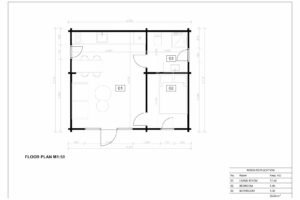 Log Cabin Garden House Edinburgh 44mm, 5.1×6, 27m²