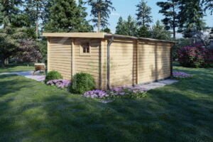 Log Cabin Garden House Edinburgh 44mm, 5.1×6, 27m²