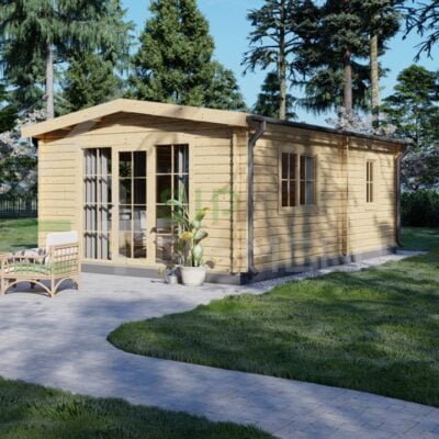 Log Cabin Summer House Ellington 44mm, 4.4×7, 27m²