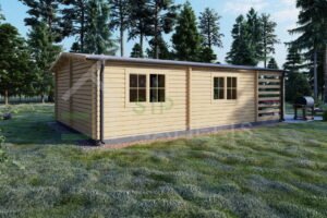 Residential Log Cabin Blyth 44mm, 9.2×5.6, 46m²