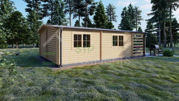 Residential Log Cabin Blyth 44mm, 9.2×5.6, 46m²