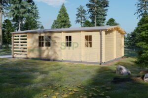 Residential Log Cabin Blyth 44mm, 9.2×5.6, 46m²