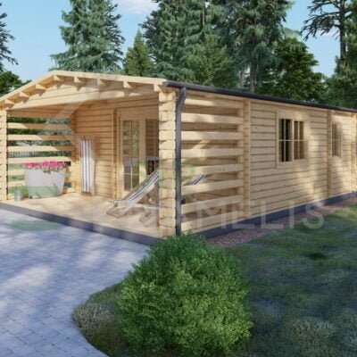 Residential Log Cabin Blyth 44mm, 9.2×5.6, 46m²