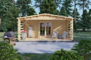 Residential Log Cabin Blyth 44mm, 9.2×5.6, 46m²