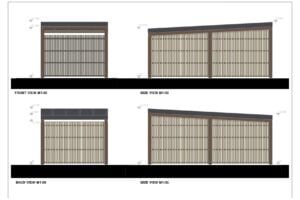 Single Wooden Carport Heaton 18m²