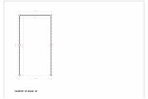 Single Wooden Carport Heaton 18m²