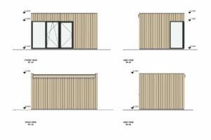 SIP Insulated Garden Pod Belgrade 12.5 m²