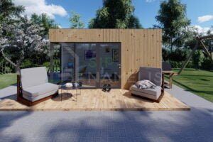 SIP Insulated Garden Pod Belgrade 12.5 m²