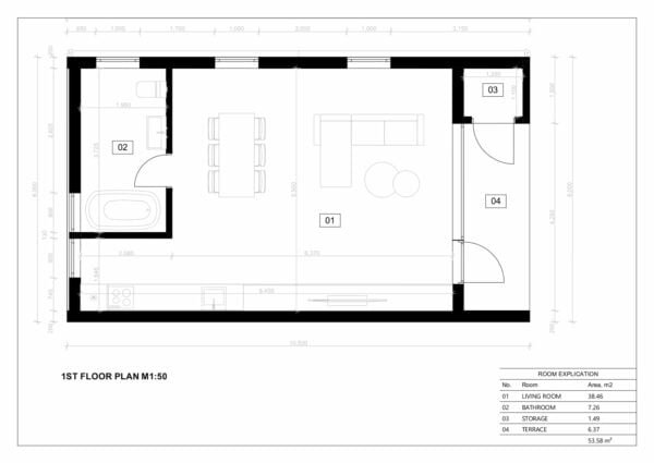 SIP Insulated Residential House Valletta 54m²