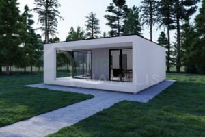 SIP Insulated Summer House Wooler 38m² + Terasa 18m²