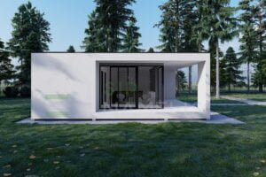 SIP Insulated Summer House Wooler 38m² + Terasa 18m²