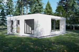 SIP Insulated Summer House Wooler 38m² + Terasa 18m²