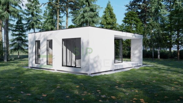 SIP Insulated Summer House Wooler 38m² + Terasa 18m²