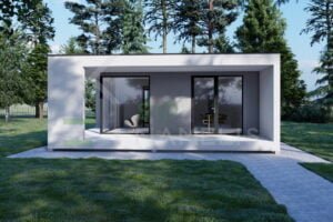 SIP Insulated Summer House Wooler 38m² + Terasa 18m²