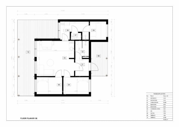 Timber Frame Summer House Owen 47m²