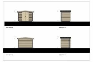 Wooden Garden Shed Bampton 28mm, 2x3, 6m²