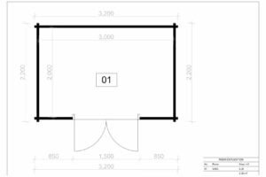 Wooden Garden Shed Bampton 28mm, 2x3, 6m²