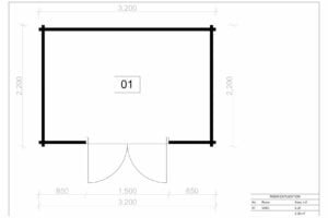 Wooden Garden Shed Carlisle, 28mm, 2x3, 6m²