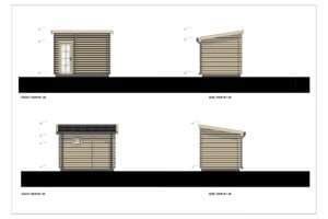 Wooden Sauna Aubrey 8m²