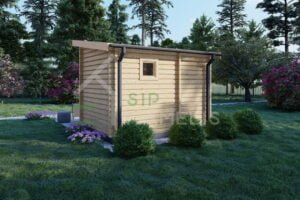 Wooden Sauna Aubrey 8m²