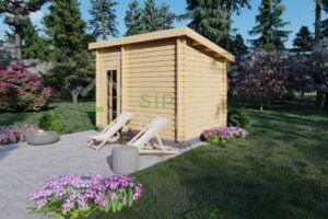 Wooden Sauna Aubrey 8m²