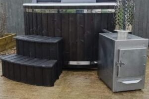 Hot Tub with External Heater Safari 200cm