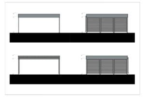 Double Carport Layla 6x6 m, 36m²