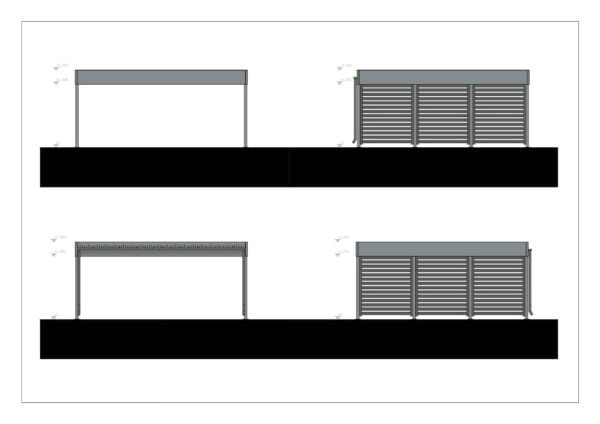 Double Carport Layla 6x6 m, 36m²