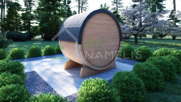 Outdoor Barrel Sauna Hartword 1.6x2.3 m