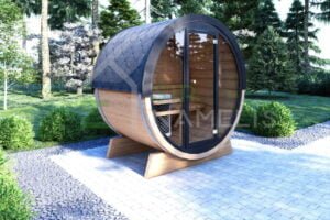 Outdoor Barrel Sauna Hartword 1.6x2.3 m