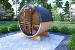 Outdoor Barrel Sauna Hartword 1.6x2.3 m