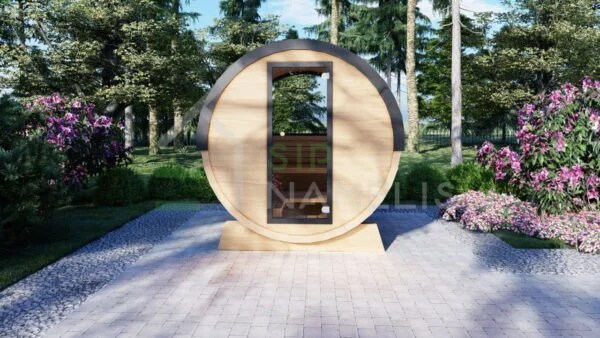 Outdoor Barrel Sauna Preston 2x2.3 m