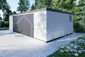 Prefab Double Garage Coverack 8x5 m, 40m²