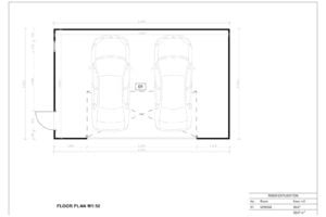 Prefab Double Garage Coverack 8x5 m, 40m²