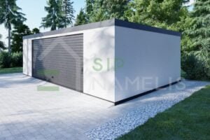 Prefab Double Garage Coverack 8x5 m, 40m²