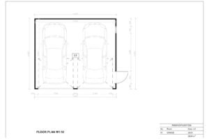 Prefab Double Garage Falmouth 5.8x5 m, 29m²