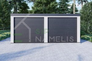 Prefab Double Garage Falmouth 5.8x5 m, 29m²