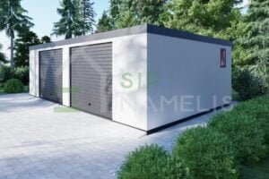 Prefab Double Garage Garras 8x5 m, 40m²