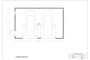 Prefab Double Garage Garras 8x5 m, 40m²