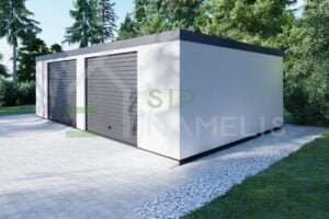 Prefab Double Garage Garras 8x5 m, 40m²