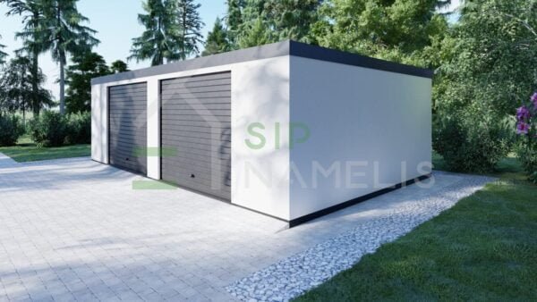 Prefab Double Garage Garras 8x5 m, 40m²