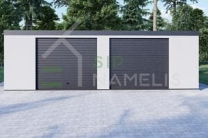 Prefab Double Garage Garras 8x5 m, 40m²