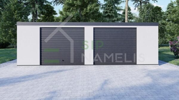 Prefab Double Garage Garras 8x5 m, 40m²