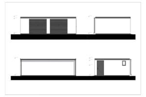Prefab Double Garage Jack 8x5 m, 40m²
