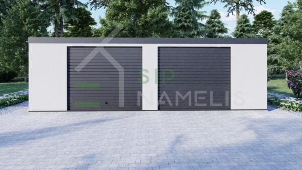 Prefab Double Garage Jack 8x5 m, 40m²