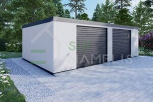 Prefab Double Garage Jack 8x5 m, 40m²