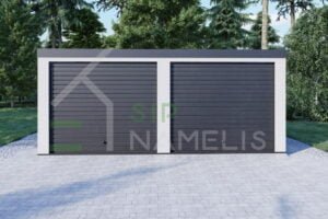 Prefab Double Garage Plymouth 5.8x5 m, 29m²