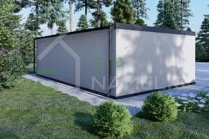Prefab Double Garage Trelan 8x5 m, 40m²