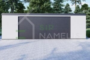 Prefab Double Garage Trelan 8x5 m, 40m²