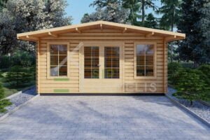 Garden Office Trondheim 44mm, 5×3, 15 m²